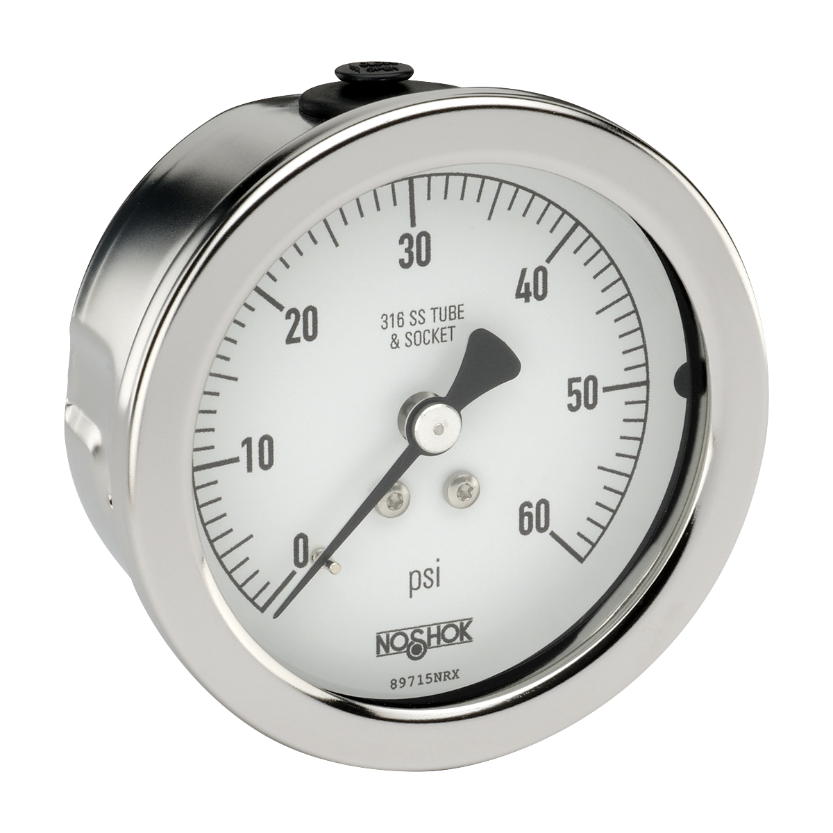 25-510-6000-psi-SPMC 400/500 Series All Stainless Steel Dry and Liquid Filled Pressure Gauges