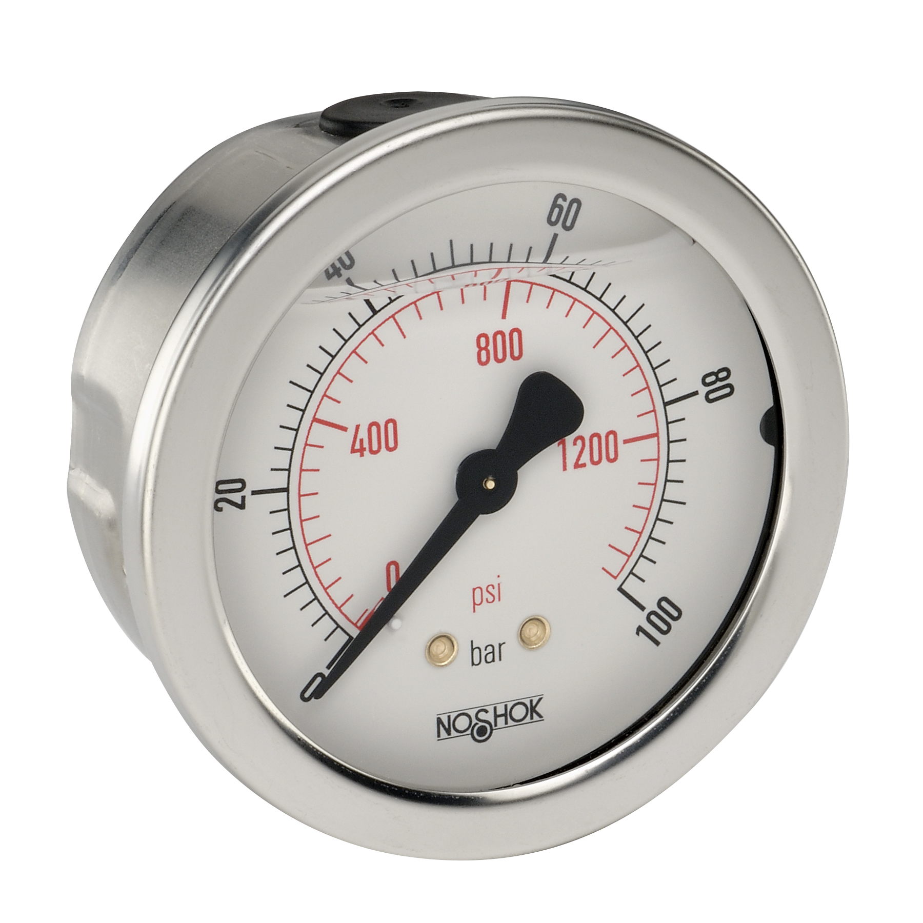 25-911-1-bar/psi-G1/4 900 Series ABS and Stainless Steel Liquid Filled Pressure Gauges