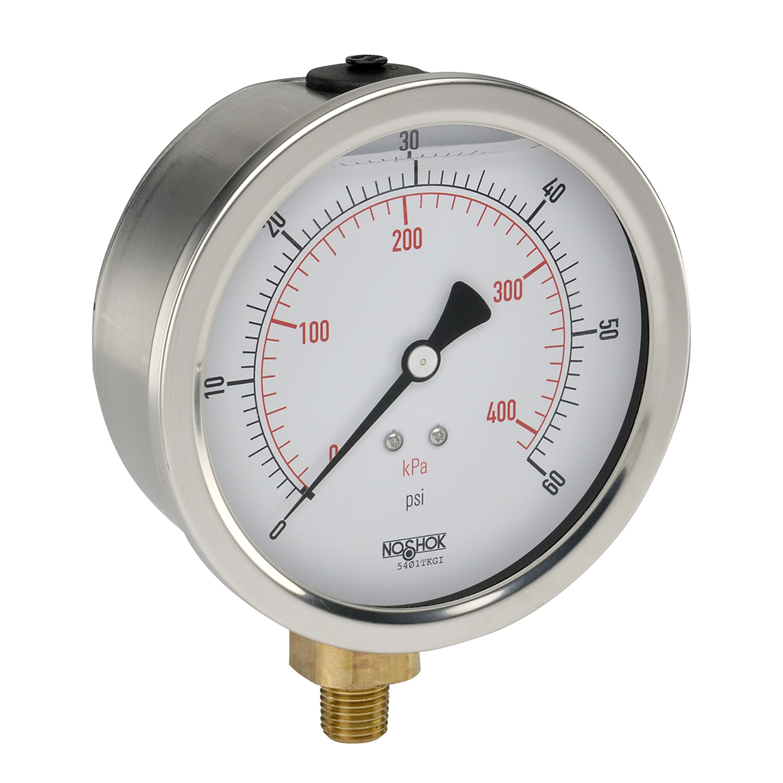 40-901-15000-psi/kg/cm2-1/2 900 Series ABS and Stainless Steel Liquid Filled Pressure Gauges
