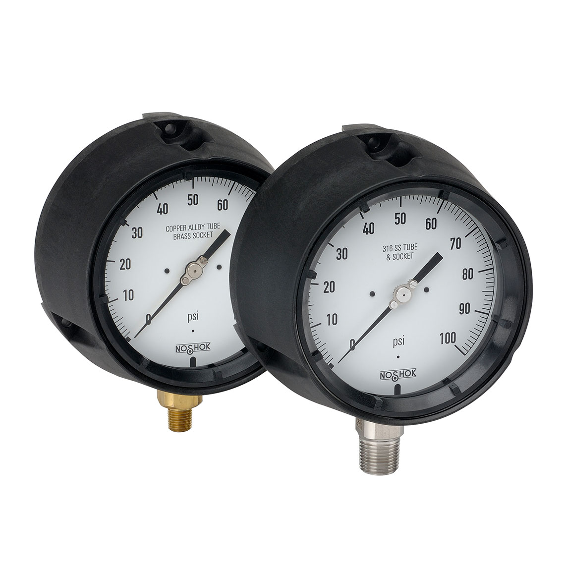 45-740-2000-psi-1/4 600/700 Series Process Dry and Liquid Filled Pressure Gauges
