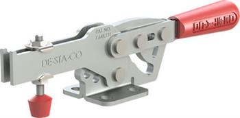 2017-U-LS-BLK Increased handle clearance reduces pinch points. Flanged base, Adjustable pre-load 2017-U-LS-BLK 2017 - Horizontal Hold-Down Toggle Locking Clamp