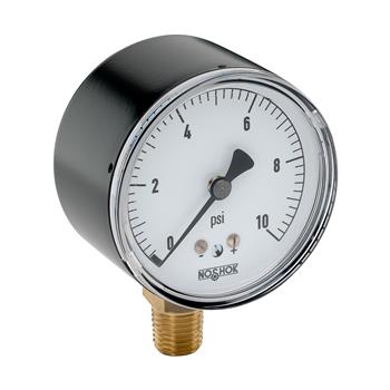 25-200-100-inH2O 200 Series Low Pressure Diaphragm Dry Pressure Gauges