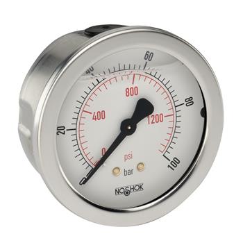 25-911-60-bar/psi-G1/4 900 Series ABS and Stainless Steel Liquid Filled Pressure Gauges