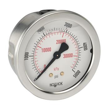 25-911-1000-psi/kPa-GY40 900 Series ABS and Stainless Steel Liquid Filled Pressure Gauges