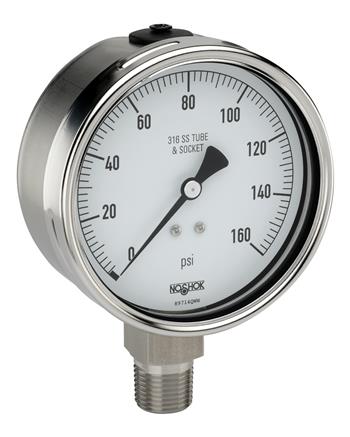 40-400-2000-psi/kPa 400/500 Series All Stainless Steel Dry and Liquid Filled Pressure Gauges