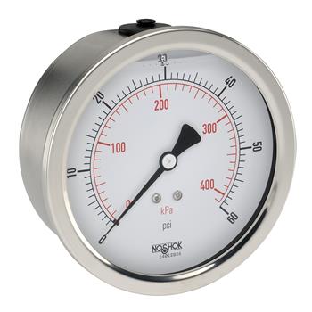 40-911-60-psi 900 Series ABS and Stainless Steel Liquid Filled Pressure Gauges