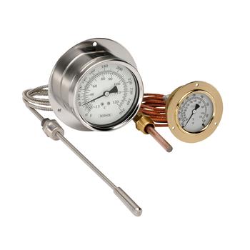 25-310-30-vac-CFF 300 Series Brass Case Liquid Filled Pressure Gauges